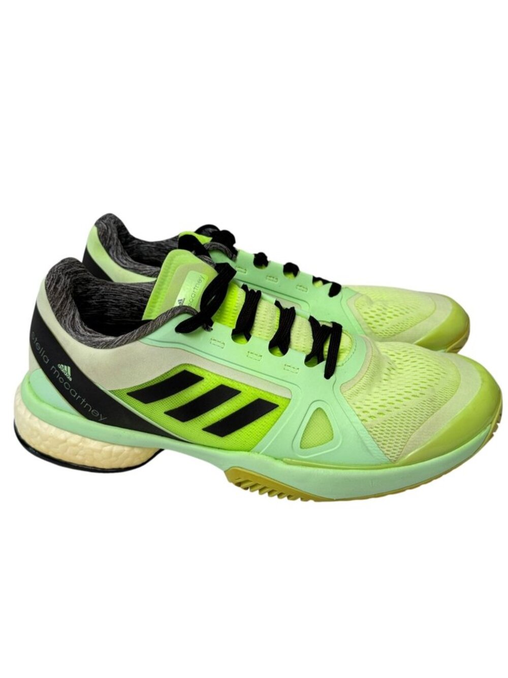 Adidas Stella McCartney Womens 10 Lime Green Black Sneakers GZ8494
